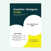 Creative flyer Template vector