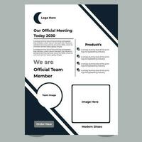 Creative flyer Template vector