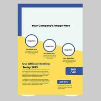 business creative corporate flyer design. vector