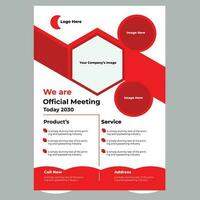 Creative flyer Template vector