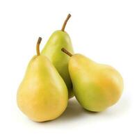 pears isolated on white background, generate ai photo