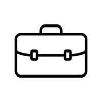 Briefcase, suitcase icon in line style design isolated on white background. Editable stroke. vector