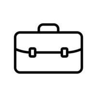 Briefcase, suitcase icon in line style design isolated on white background. Editable stroke. vector