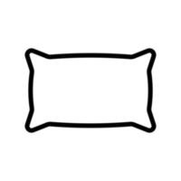 Pillow icon in line style design isolated on white background. Editable stroke. vector