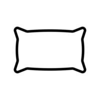 Pillow icon in line style design isolated on white background. Editable stroke. vector