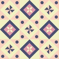 Geometric pattern. Abstract triangle background with hand drawn stripe and polka dot Vector illustration.