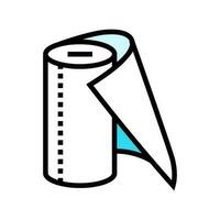 tissue roll paper towel color icon vector illustration