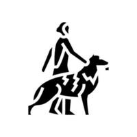 domestication animals human evolution glyph icon vector illustration