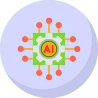 Artificial intelligence Vector Icon Design