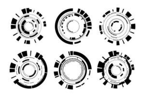 vector conjunto ciencia fi moderno usuario interfaz elemento. tecnología futurista resumen hud.