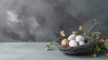 eggs and candles, generate ai photo