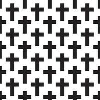 Christian cross seamless pattern. Vector illustration.