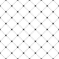 punteado línea rombo sin costura modelo. moderno elegante textura. repitiendo geométrico losas con punteado rombo. negro geométrico forma diagonal repetible en blanco antecedentes. vector