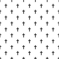 Christian cross seamless pattern. Vector illustration.