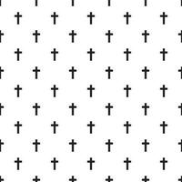 Christian cross seamless pattern. Vector illustration.