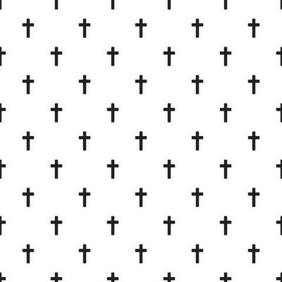 Christian cross seamless pattern. Vector illustration.