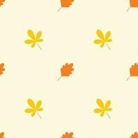 Autumn leaves, seamless pattern, vector. vector