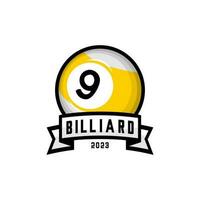 vector illustration of billiard balls