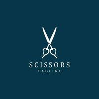 Scissors Logo, Shaver Vector, Simple Barber Shop Design, Icon, Background, Symbol, Template vector