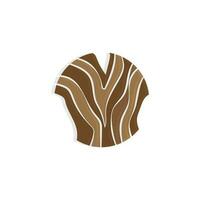 Wood Logo, Wood Layers And Natural Fibers Design, Carpenter Vector, Wood Tools vector