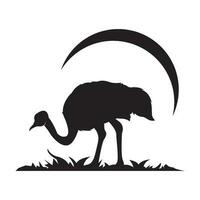 ostrich icon vector illustration simple design