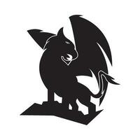 Griffin logo icon,illustration design template vector. vector