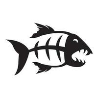 fishbone logo vector illustration design template.