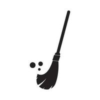 Cleaning tool broom icon logo,vector illustration template design. vector