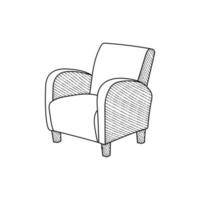 luxury chair logo design, living room chair logo design template vector