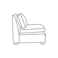 mueble y sillas icono para hogar logo diseño plantilla, logo para tu empresa vector