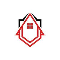 House shield protection logo design template, Home Shield Logo Design Vector property company real estate