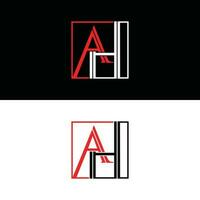 AH initial vector logo design template, Modern and Elegance Logo Design for your Company