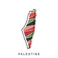 Map of Palestine Vector Illustration, Isolated on White Background, illustration design template, suitable for your company