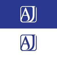 AJ initial vector logo design template, Modern and Elegance Logo Design for your Company