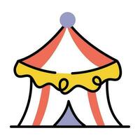 Trendy Circus Tent vector