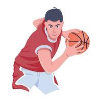 Trendy Basketball Sport vector