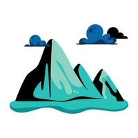 Trendy Mountains Concepts vector