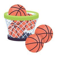 Trendy Hoop Balls vector