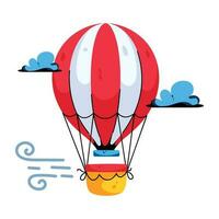 Trendy Air Balloon vector