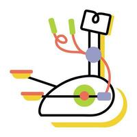 Trendy Elliptical Machine vector