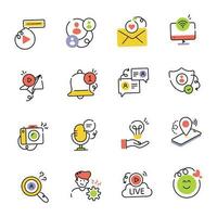 Pack of Digital Technology Drawing Icons vector