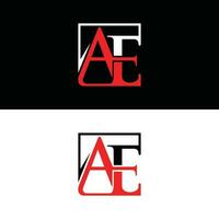 AE initial vector logo design template, Modern and Elegance Logo Design for your Company