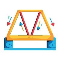 Trendy Truss Bridge vector