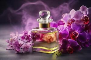 perfume aroma desde suave orquídeas flor , generativo ai foto