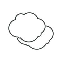 nube ilustración logo icono vector plano diseño