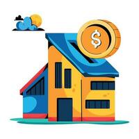 Trendy Home Price vector