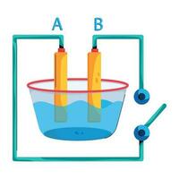 Trendy Electroplating Experiment vector