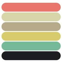 Color palette design template vector