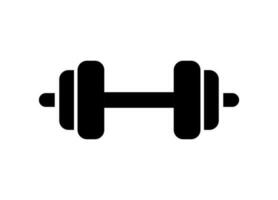 Vector element of Dumbbell, Glyph icon.