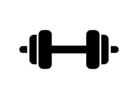 Vector element of Dumbbell, Glyph icon.